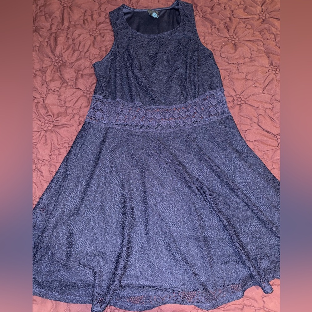 Rue+ Navy Lace Midi Dress